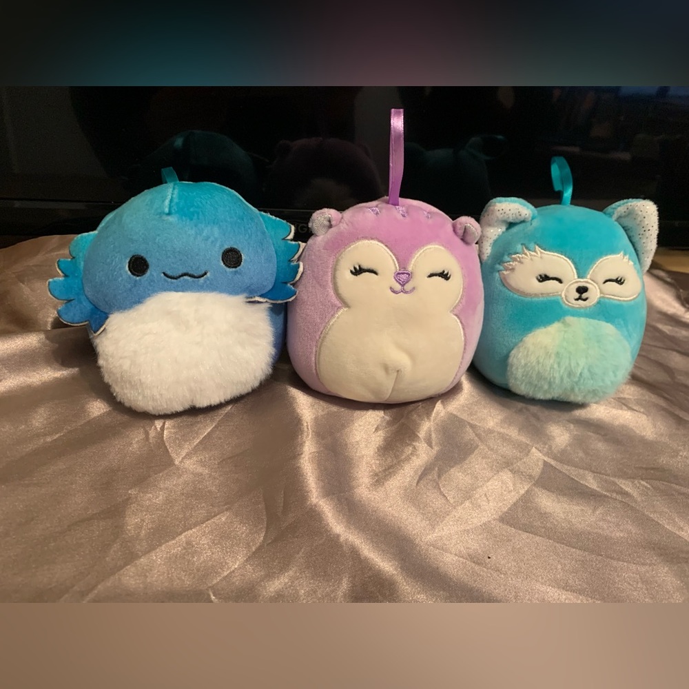 Squishmallow Bundle with Hanging Loop 💗 Dabney 💗 Cella 💗 Sydnee